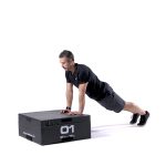 Narrow Incline Push Up with Plyometric Box