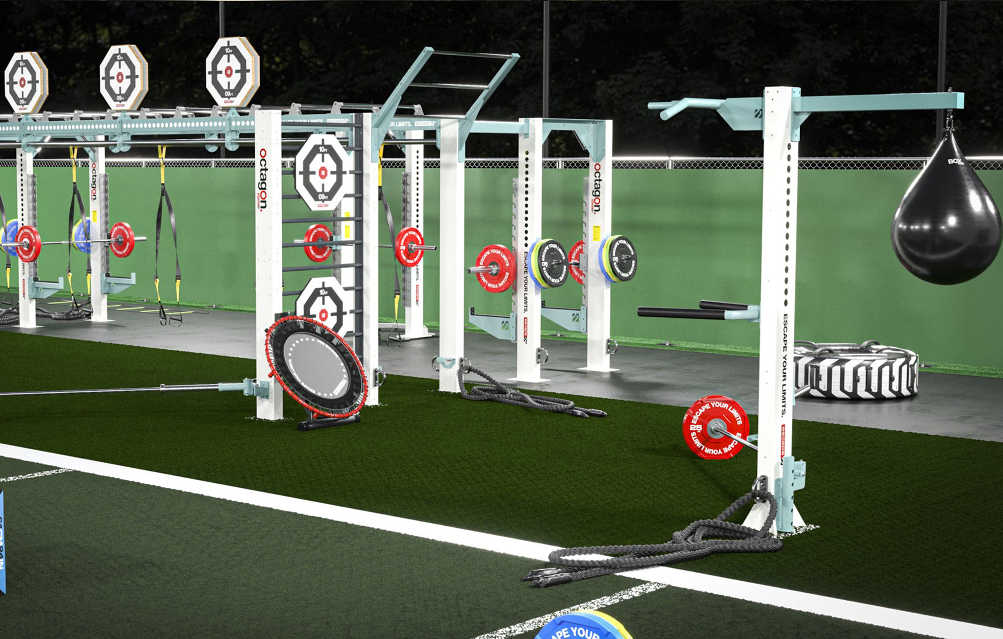 Escape Fitness outdoor gym design