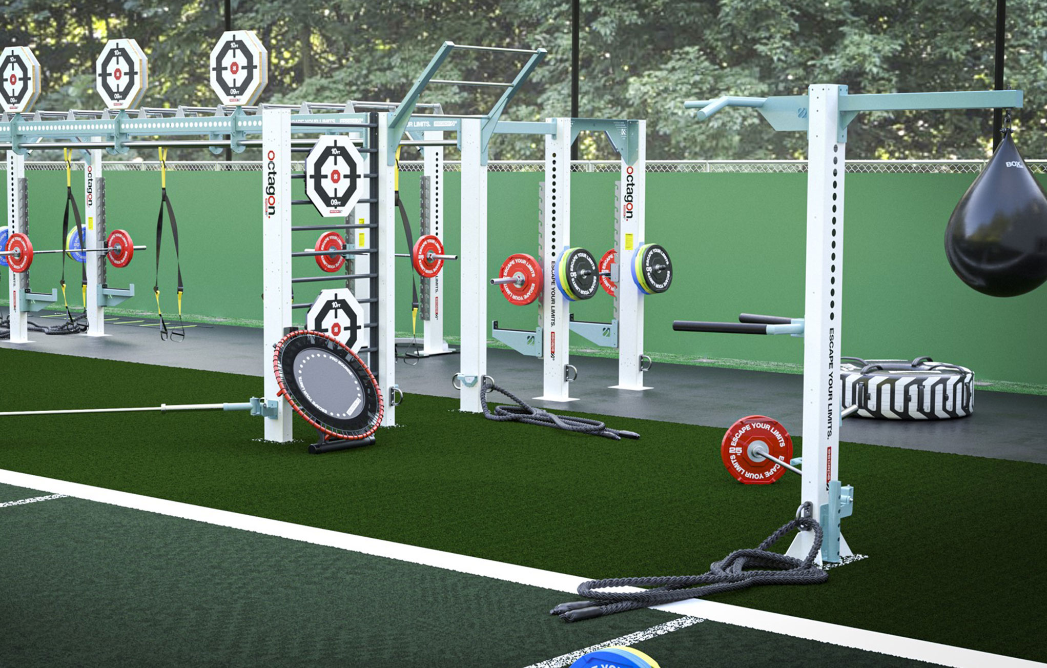 Escape Fitness outdoor gym design