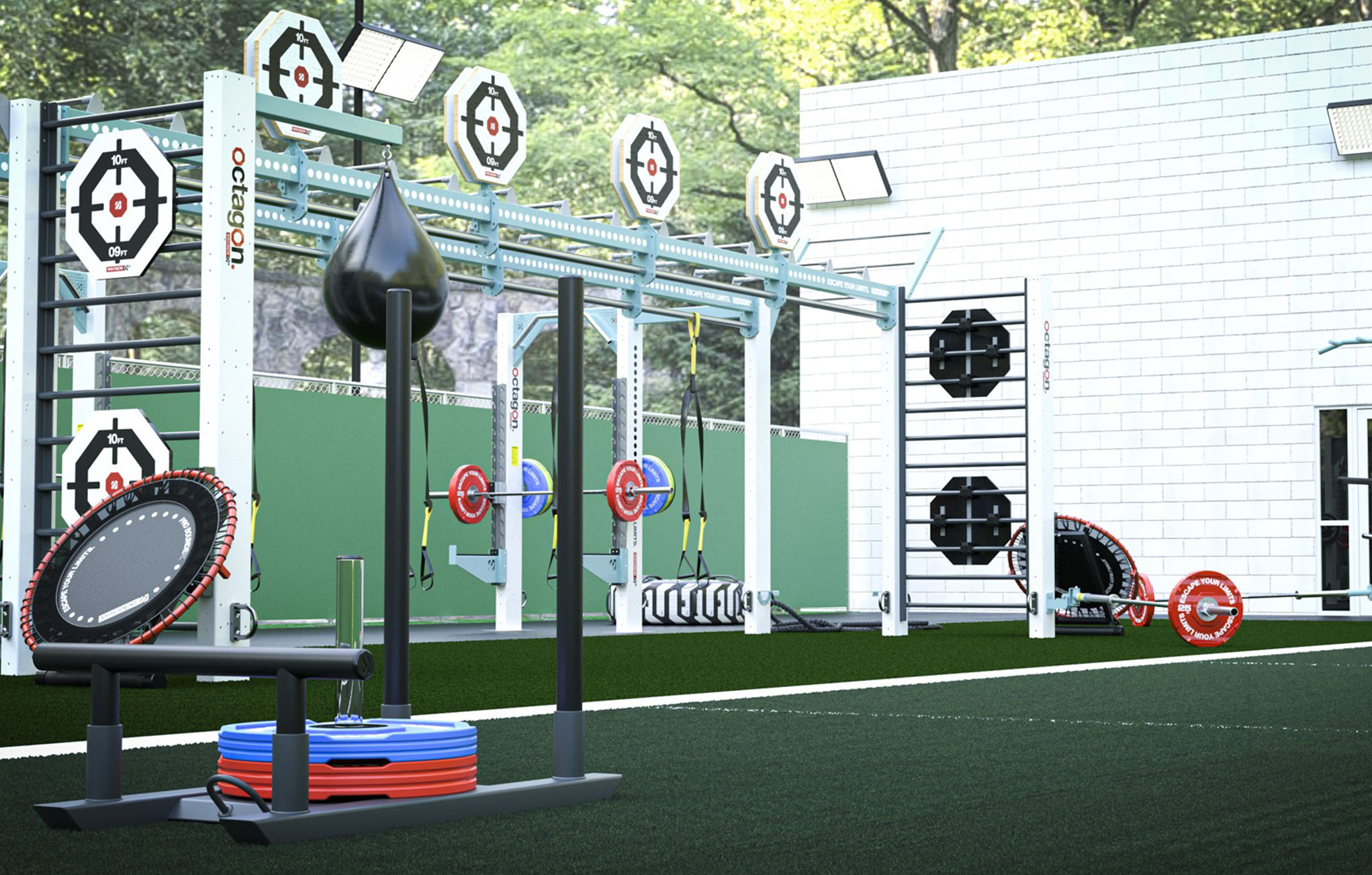 Escape Fitness outdoor gym design