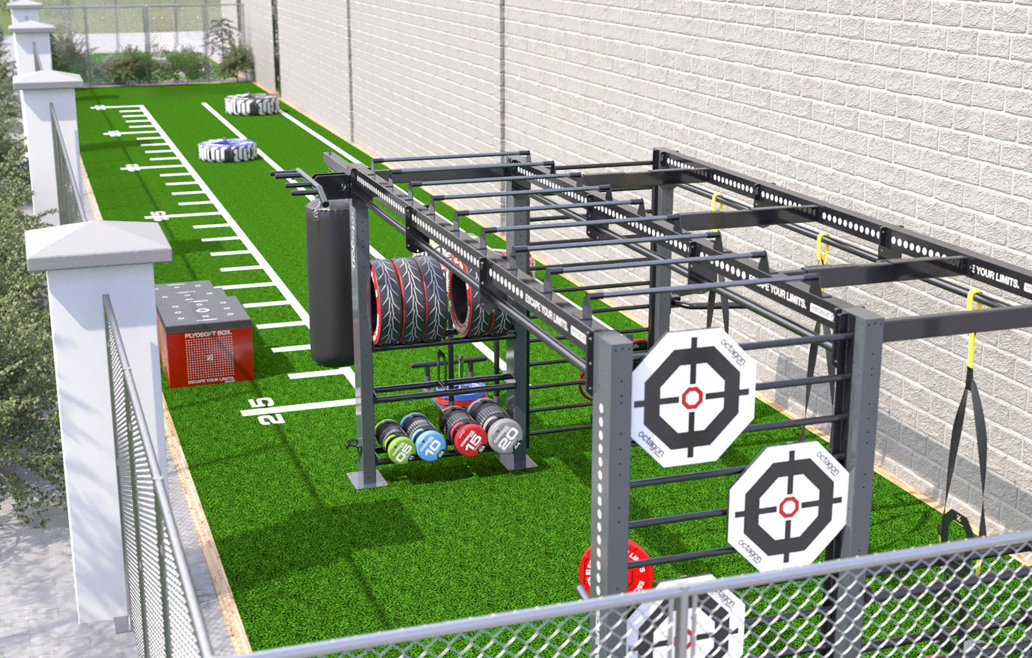 Escape fitness outdoor gym design