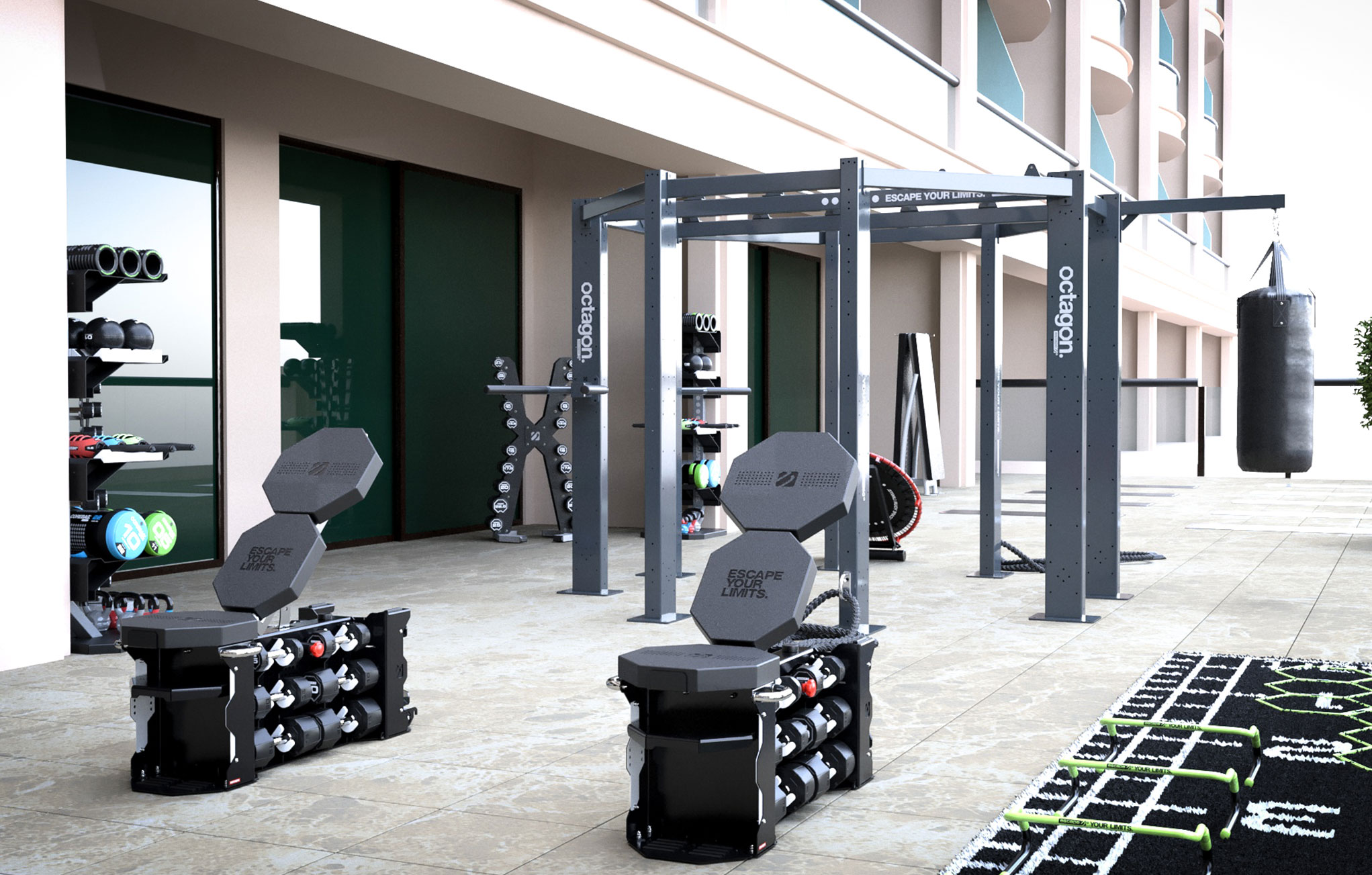 Escape Fitness outdoor gym design