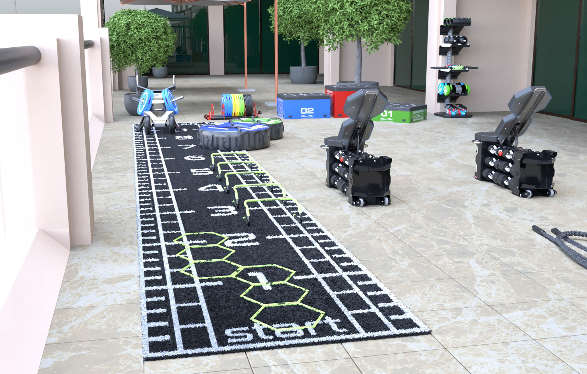 Escape Fitness outdoor gym design