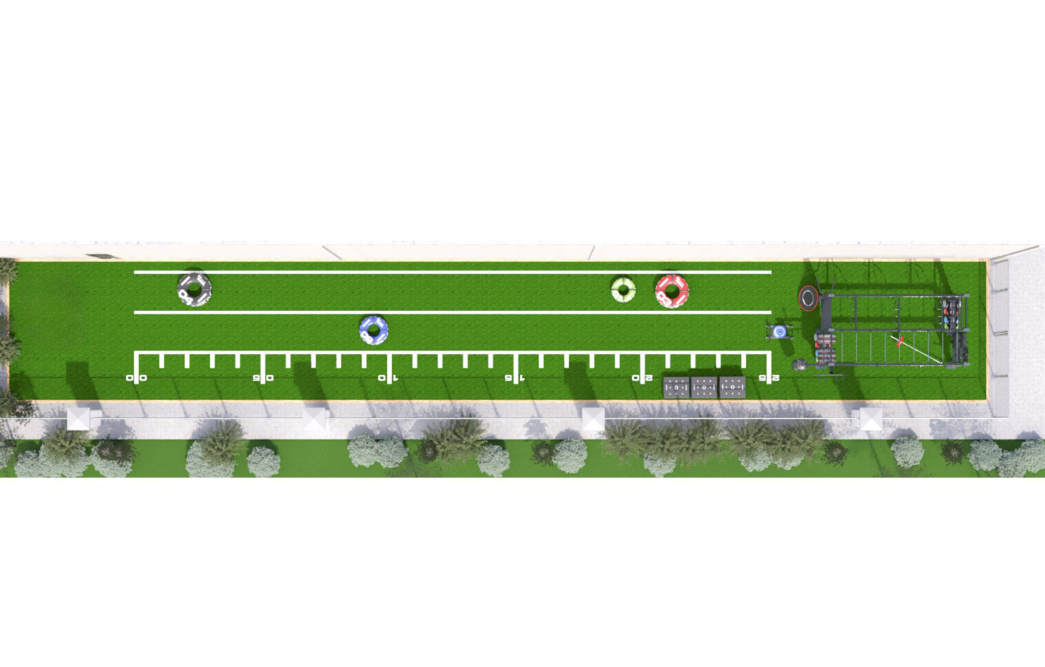 Escape fitness outdoor gym design