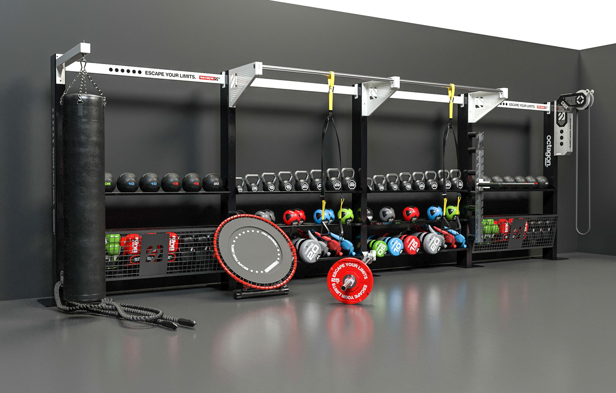 Escape fitness gym design