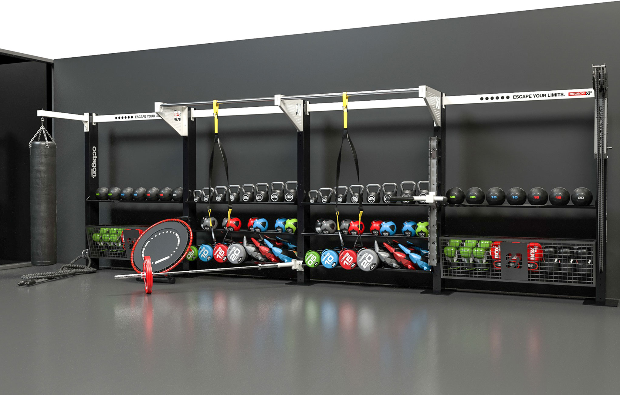 Escape fitness gym design
