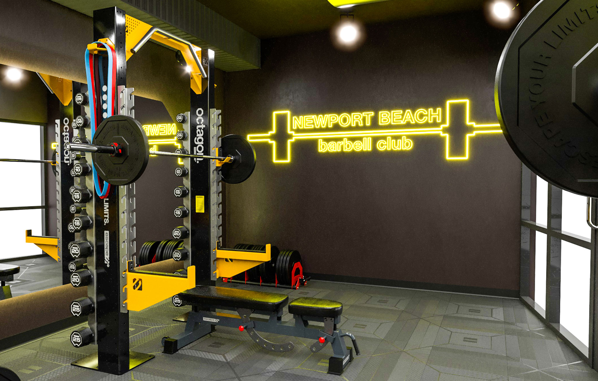 Escape Fitness Rig in gym design