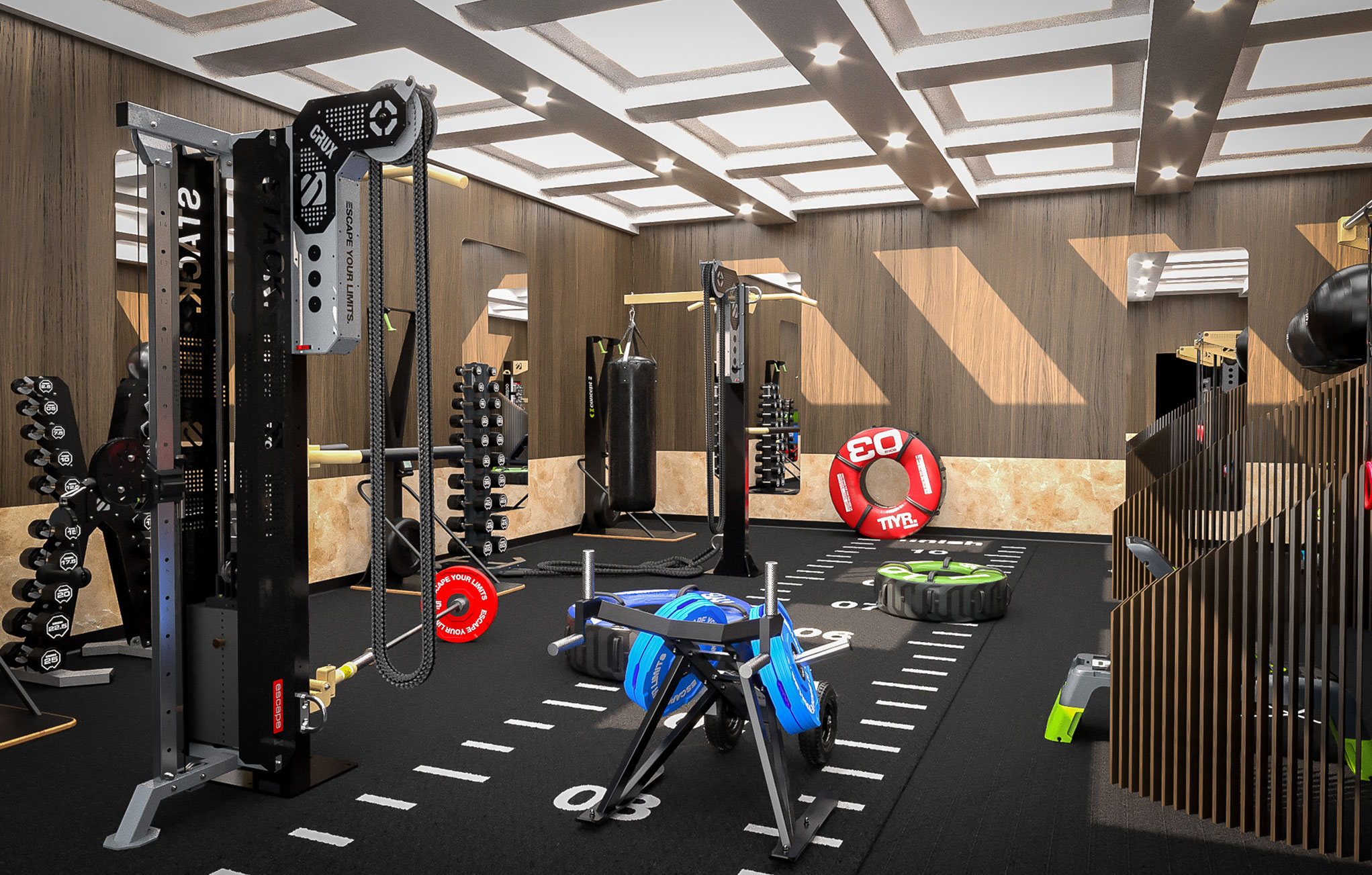 Escape Fitness gym design
