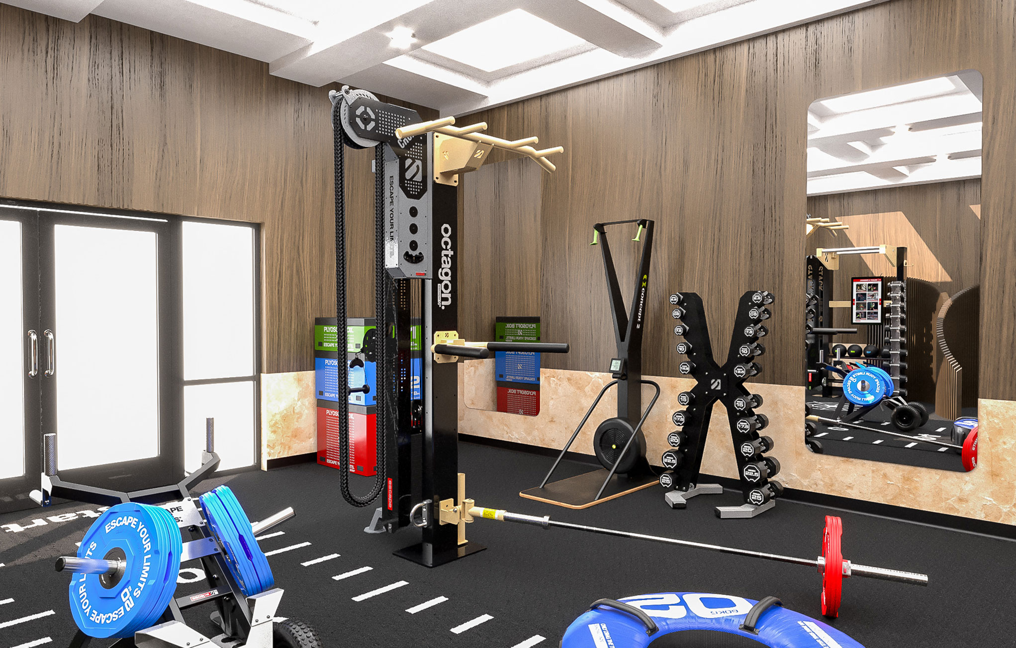 Escape Fitness gym design