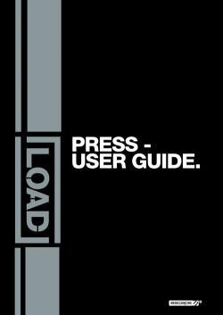 LOAD – Press – User guide cover